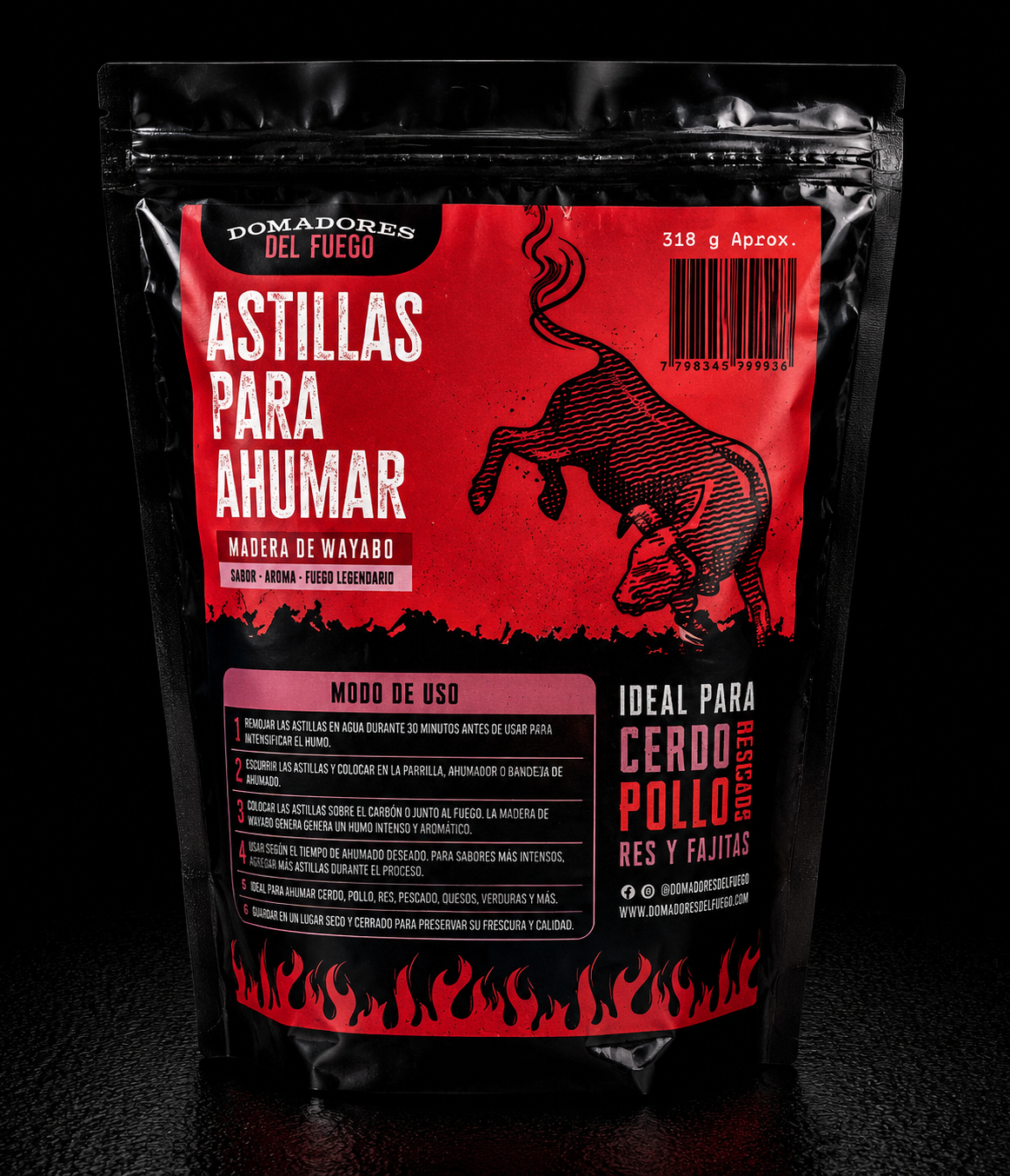 Astillas para Ahumar (Madera de Guayabo)