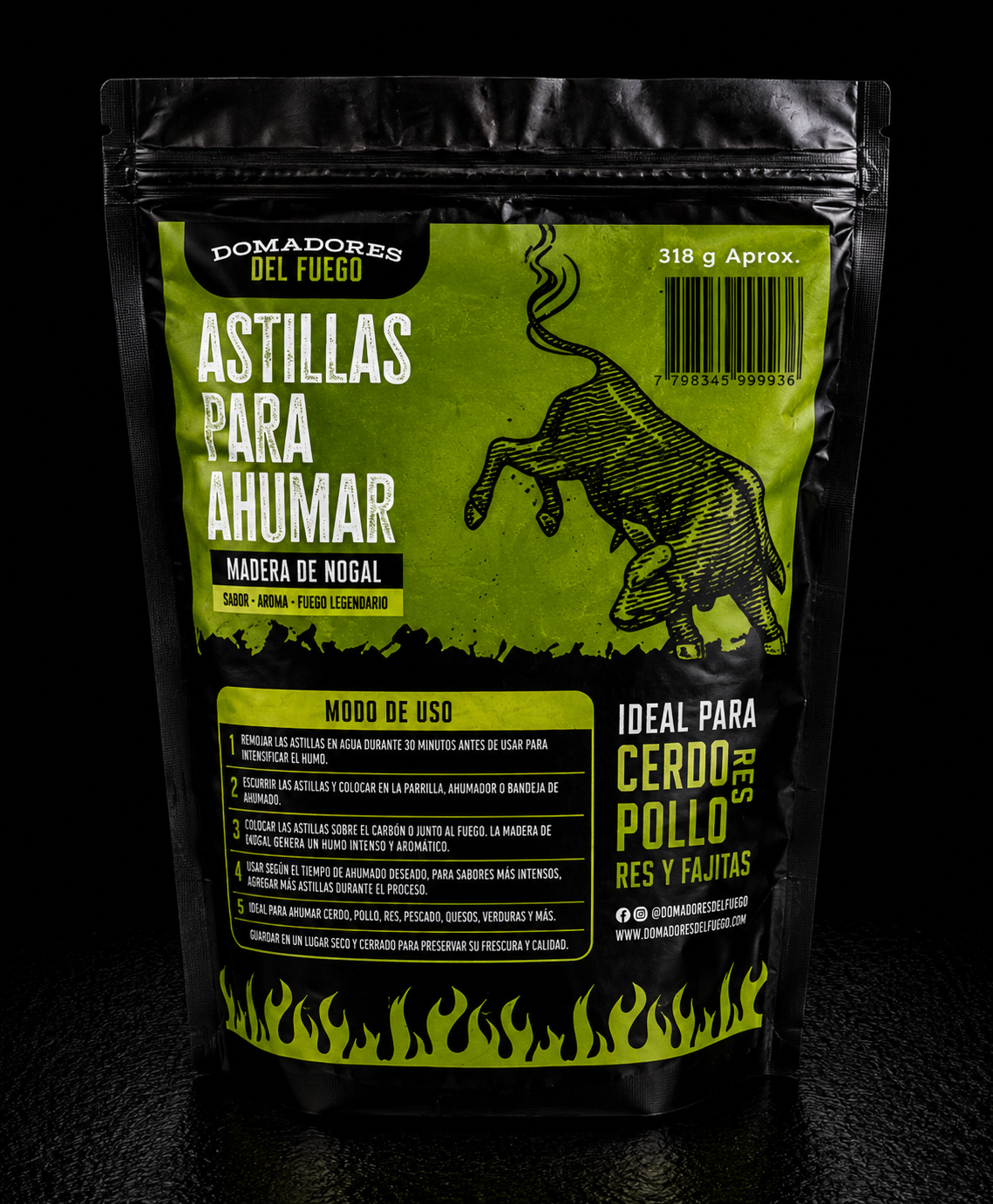 Astillas para Ahumar (Madera de Nogal)