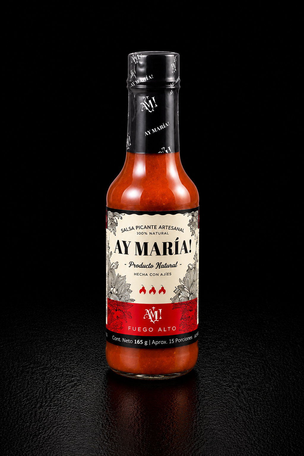 Salsa Picante AY MARÍA Fuego Alto 165ml