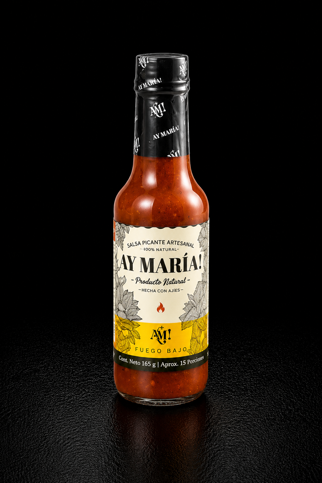 Salsa Picante AY MARÍA Fuego Bajo 165 ml
