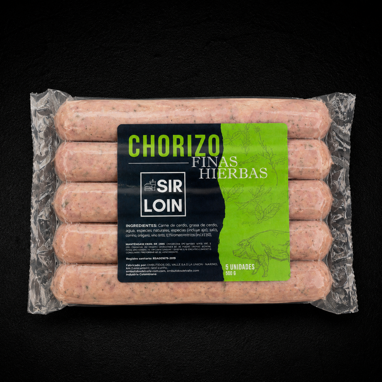 Chorizo Finas Hierbas x 5und