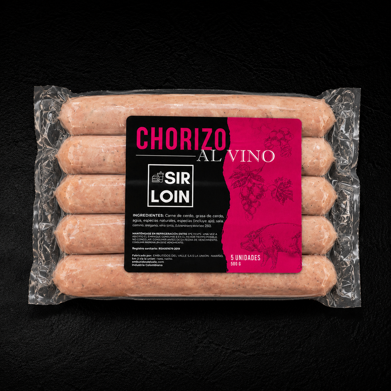 Chorizo Al Vino x 5und